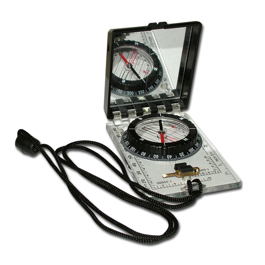 Advantage™ Hand Held Compass With Built In Clinometer And Sighting Mirror Lanyard Included 5670