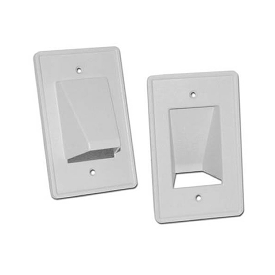 CE1 Arlington 1G White Cable Entrance Plate