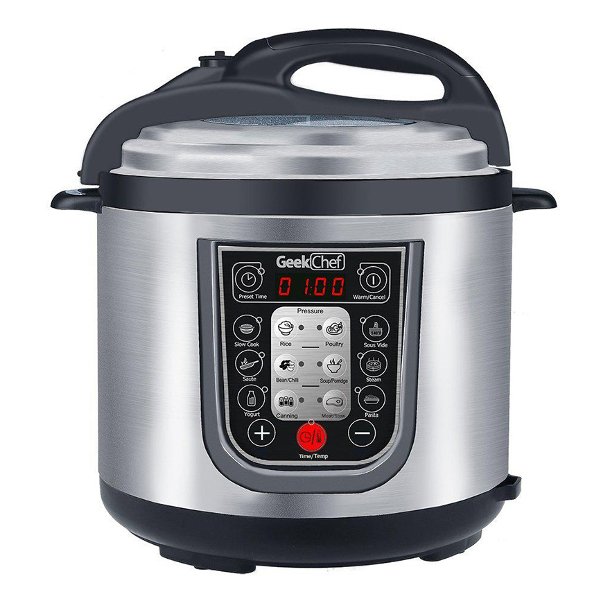 Geek Chef 12 in 1 Electric 8 Quart Oval Pressure Cooker Pot with